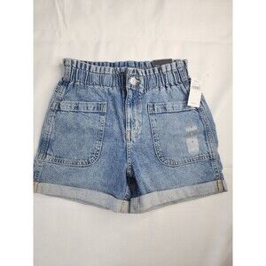 Gap Girls Demim Shorts Size 8 High Rise Relaxed Short